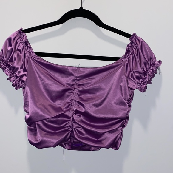 Purple Ruched Top - Picture 2 of 2